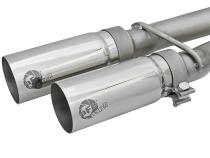 Rebel Series 3 Inch 409 Stainless Steel Cat-Back Exhaust System w/Polished Tip Nissan Titan 04-15 V8-5.6L aFe Power