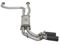 Rebel Series 2-1/2 Cat-Back Exhaust System w/ Black Tip Nissan Titan 17-24 V8-5.6L aFe Power