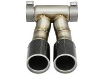 Mach Force-Xp 3-1/2 Inch Carbon Fiber OE Replacement Exhaust Tips Porsche Cayman S/Boxster S (981) 13-16 H6-3.4L aFe Power