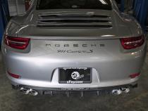 Mach Force-Xp 304 Stainless Steel OE Replacement Exhaust Tips Polished Porsche 911 Carrera S (991) 12-16 H6-3.8L aFe Power