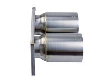 Mach Force-Xp 4 Inch Brushed Finish OE Replacement Exhaust Tips Porsche 911 GT3 14-19 H6-3.8L/4.0L aFe Power