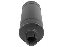 Mach Force-Xp 409 Stainless Steel Muffler w/ High-Temp Metallic Black finish 2-1/2 Inch ID Inlet &amp;amp; Outlet Center/Center 14 Inch L x 6 Inch Dia. aFe Power