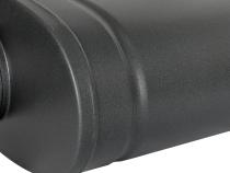 Mach Force-Xp 409 Stainless Steel Muffler w/ High-Temp Metallic Black finish 3 Inch ID Center/Offset x 11 Inch W x 5 Inch H x 22 Inch L - Oval Body - Black aFe Power