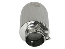 Mach Force-Xp 304 Stainless Steel Clamp-on Exhaust Tip Polished 2-1/2 Inch Inlet x 4-1/2 Inch Outlet x 7 Inch L aFe Power