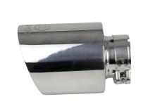 Takeda 304 Stainless Steel Clamp-on Exhaust Tip Polished 2-1/2 Inch Inlet x 4-1/2 Inch Outlet x 7 Inch L aFe Power