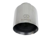 Takeda 304 Stainless Steel Clamp-on Exhaust Tip Polished 2-1/2 Inch Inlet x 4-1/2 Inch Outlet x 7 Inch L aFe Power