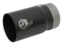 Mach Force-Xp Stainless Steel Clamp-on Exhaust Tip Black Right Side Exit 3-1/2 Inch Inlet x 4 Inch Outlet x 7 Inch L aFe Power