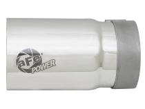 Mach Force-Xp 304 Stainless Steel Clamp-on Exhaust Tip Polished Right Side Exit 3-1/2 Inch Inlet x 4 Inch Outlet x 7 Inch L aFe Power