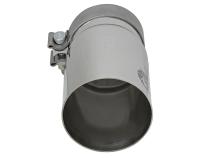 Mach Force-Xp 304 Stainless Steel Clamp-on Exhaust Tip Polished Right Side Exit 3-1/2 Inch Inlet x 4 Inch Outlet x 7 Inch L aFe Power