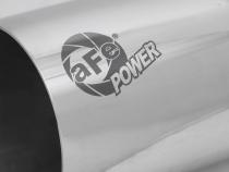 Mach Force-Xp 304 Stainless Steel Clamp-on Exhaust Tip Polished Right Side Exit 3-1/2 Inch Inlet x 4 Inch Outlet x 7 Inch L aFe Power