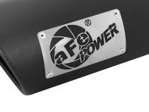 Mach Force-Xp 409 Stainless Steel Clamp-on Exhaust Tip Black 3-1/2 Inch Inlet x 4-1/2 Inch Outlet x 12 Inch L Left / Right aFe Power
