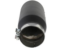 Mach Force-Xp 409 Stainless Steel Clamp-on Exhaust Tip Black Right Side Exit 5 Inch Inlet x 7 Inch Outlet x 15 Inch L aFe Power