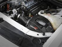 Black Series Carbon Fiber Cold Air Intake System w/ Pro 5R &amp;amp; Pro Dry S Filters Dodge Challenger/Charger SRT Hellcat 15-16 V8-6.2L (sc) Hemi aFe Power