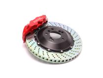 By Brembo Front Brake Set 2004-2010 BMW 5/6-Series Front Red Calipers -Drilled E60/E63/E64 Dinan