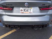 Rear Side Splitters 2021-2026 BMW M3 Carbon Fiber G80 Dinan