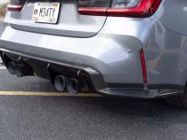 Rear Side Splitters 2021-2026 BMW M3 Carbon Fiber G80 Dinan
