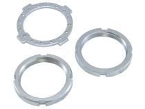 Dana 50/60 Spindle Nut Kit Replacement D50('81&amp;amp;Newer)+D60 Spindle Nut Kit 2 Nuts + Washer 2-16 Threads Yukon Gear