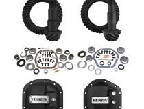 Stage 2 Jeep JK Re-Gear Kit W/Diff Covers For Dana 30/44 4.56 Ratio JK Non-Rubicon D30/D44 Stage 2 Gear Kit Package 4.56 Ratio W/ F&amp;amp;R Covers Yukon Gear
