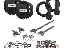 Stage 3 Jeep JK Re-Gear Kit W/Covers Front Axles Dana 44 4.56 Ratio JK Rubicon D44 Stage 3 Gear Kit Package 4.56 Ratio F&amp;amp;R Covers &amp;amp; 4340 Front Axles Yukon Gear